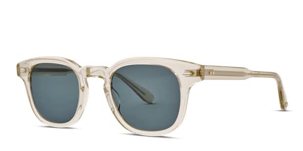 Garrett Leight Sherwood Sun Clear, Yellow Prescription Sunglasses