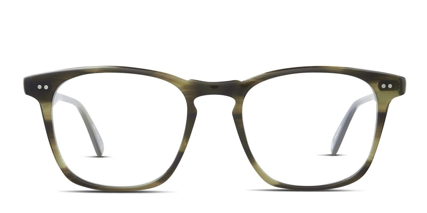 Garrett Leight Alder Green glasses - Green - Frontal View