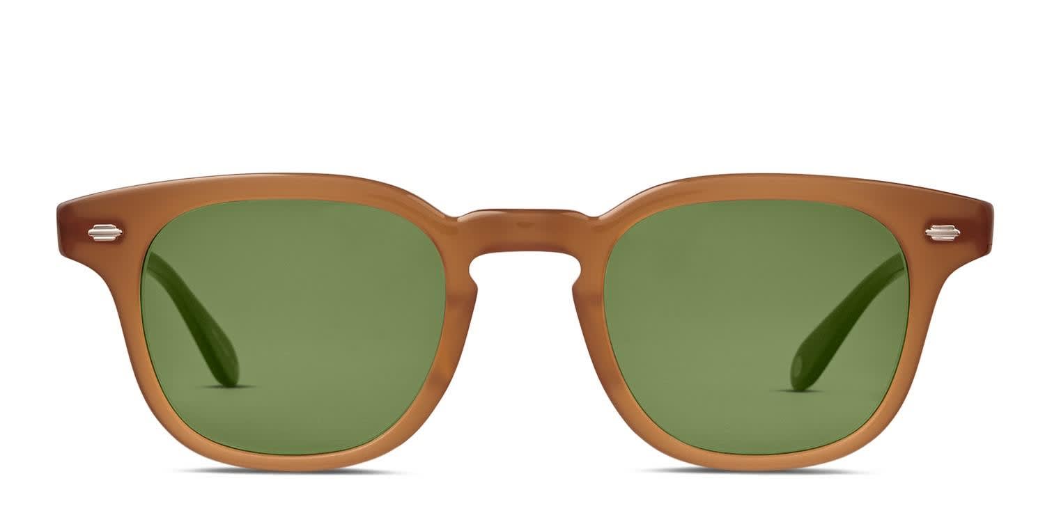 Garrett Leight Sherwood Sun Brown glasses - Brown - Frontal View