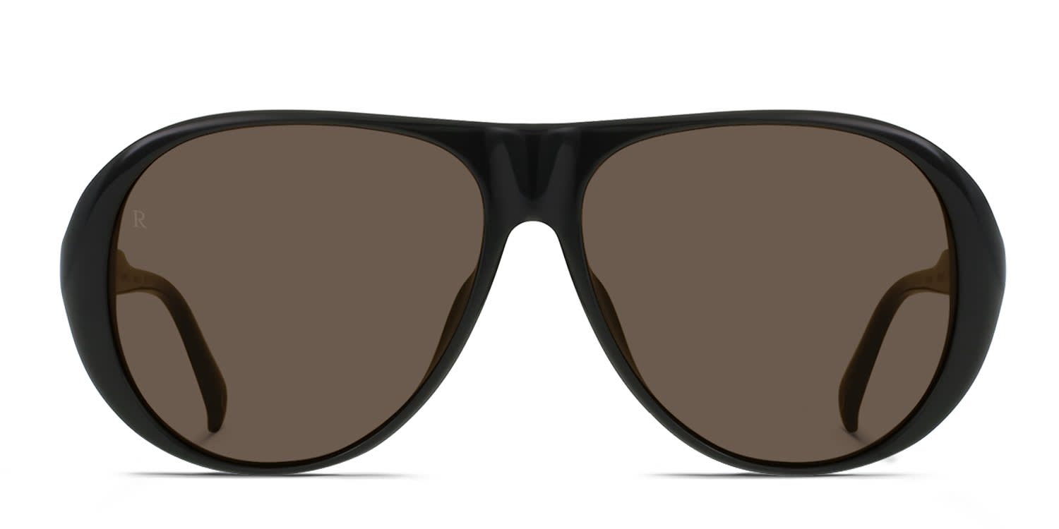 RAEN Jenever Black glasses - Black - Frontal View