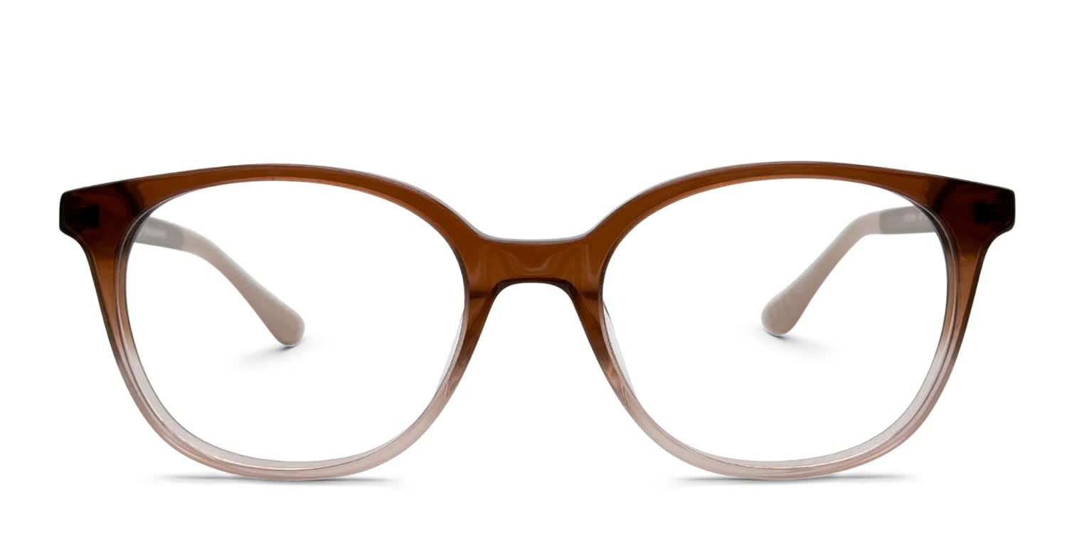 Jonas Paul Victoria Brown, Clear glasses - Brown / Clear - Frontal View