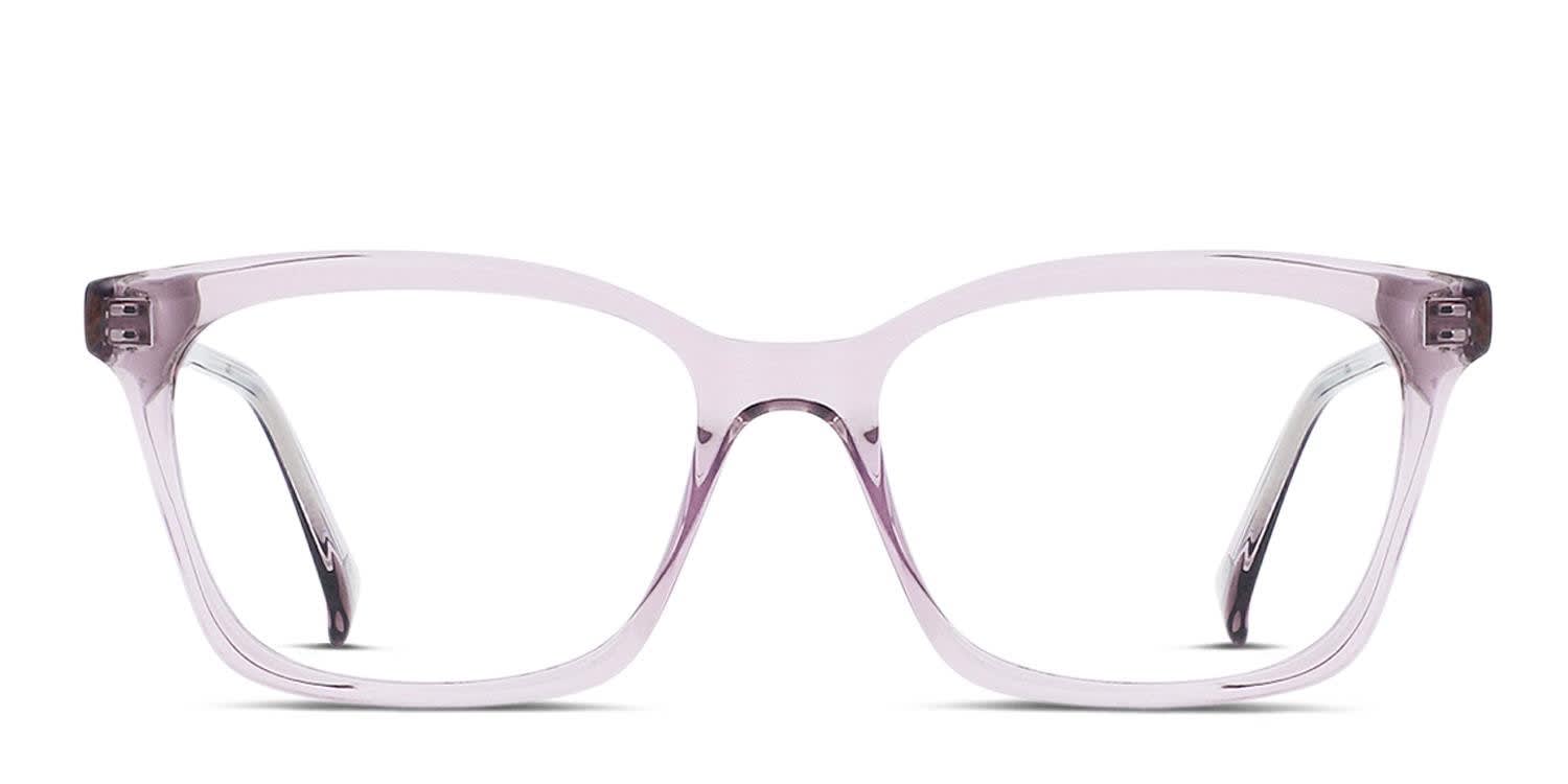 RAEN Del Purple, Clear glasses - Purple / Clear - Frontal View
