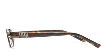 Darlene Brown w/Tortoise glasses - Brown / Tortoise - Side View