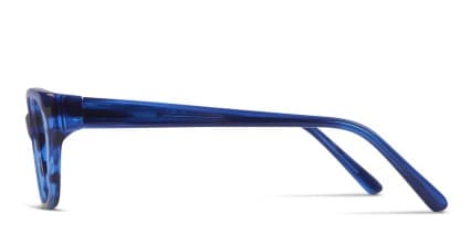 Ally Blue Tortoise glasses - Blue - Side View