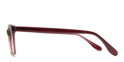 Morgan Red glasses - Red - Side View