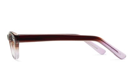 Bronx Brown/Purple Kids glasses - Brown / Purple - Side View