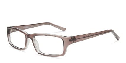 Bradley Clear Gray glasses - Brown / Clear - Angle View