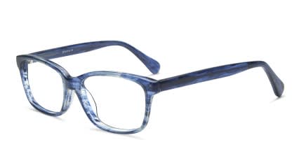 Babydoll Blue Marble glasses - Blue - Angle View