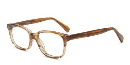 Babydoll Brown Marble glasses - Brown - Angle View