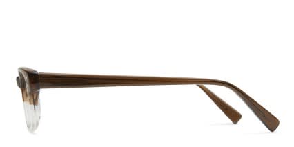 Jay Brown w/Clear glasses - Brown / Clear - Side View