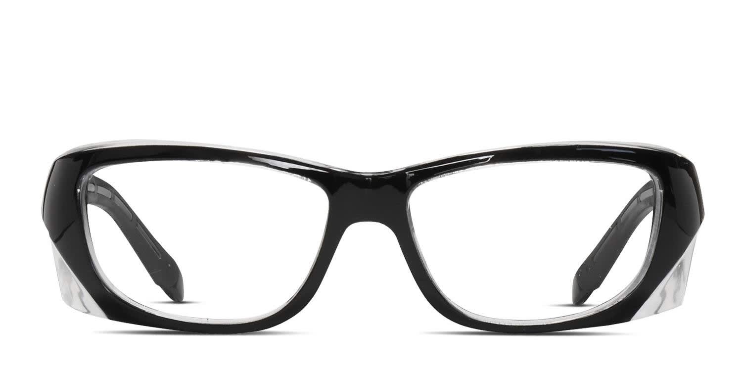 SafeVision Uverse Shiny Black glasses - Shiny Black - Frontal View