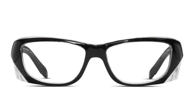 SafeVision Uverse Shiny Black Prescription Eyeglasses