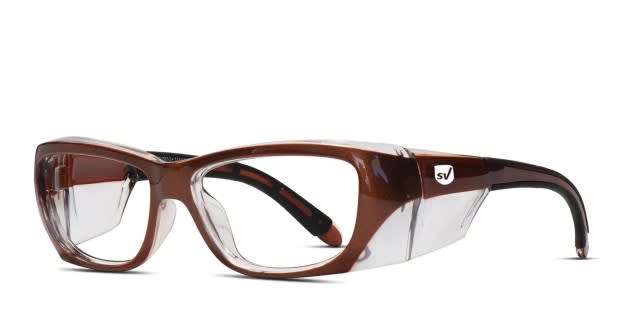 SafeVision Uverse Brown Prescription Eyeglasses - Main Image
