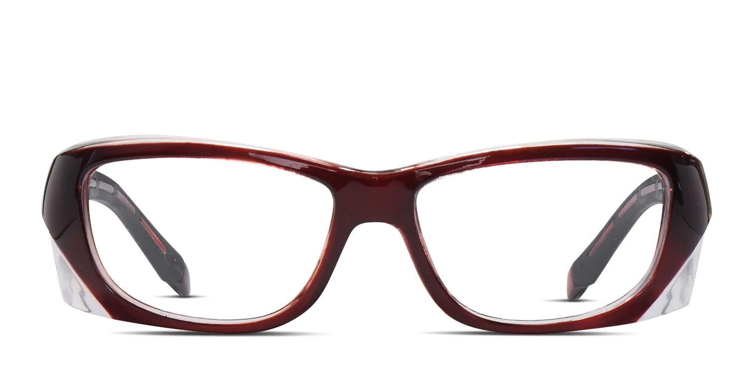 SafeVision Uverse Red glasses - Red - Frontal View