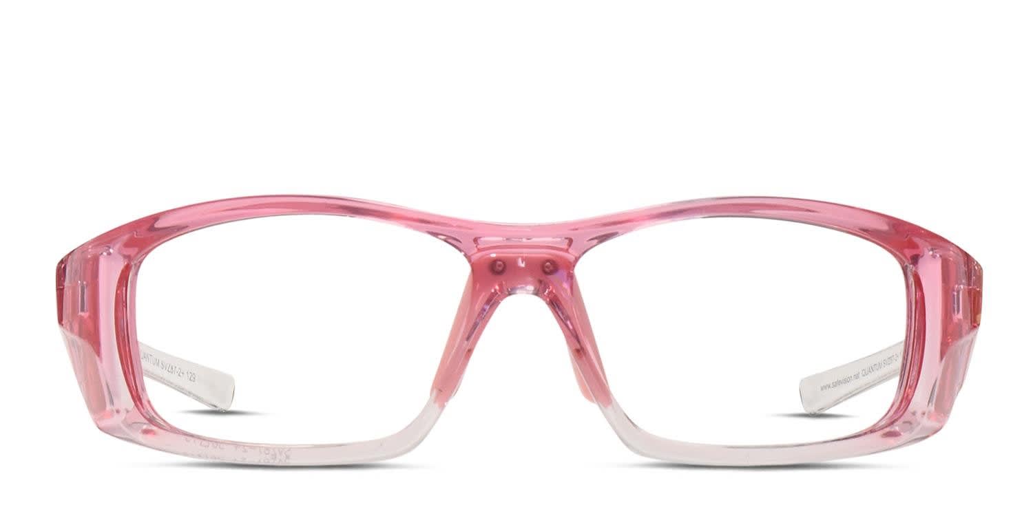 SafeVision Quantum Pink, Clear Prescription Eyeglasses