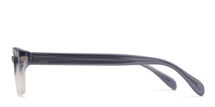 Handsome Clear Gray glasses - Gray - Side View