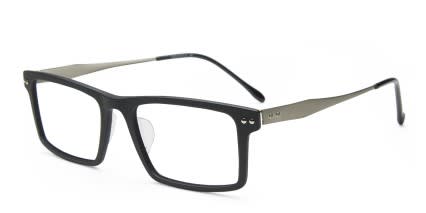 Albert Black glasses - Black - Angle View