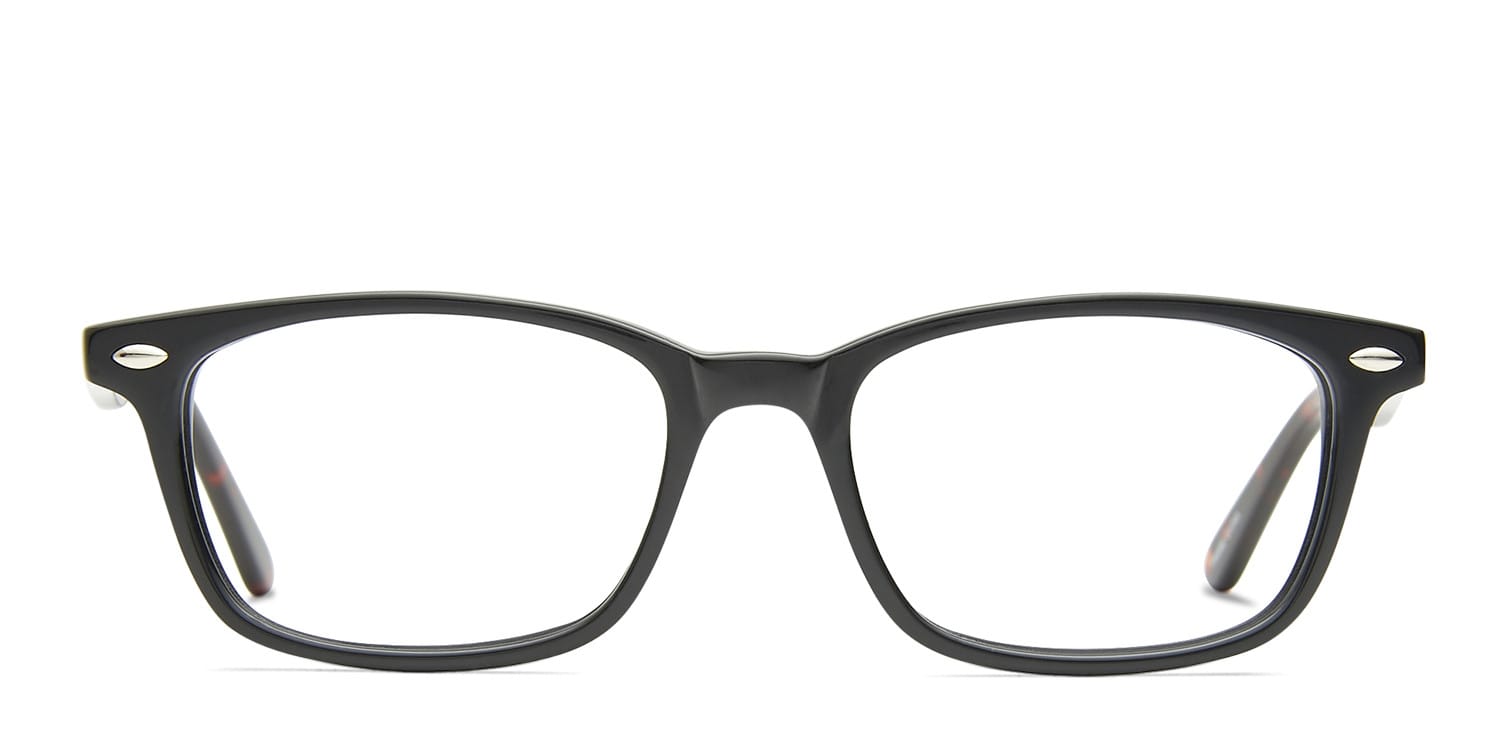 Izzy Black w/Tortoise glasses - Black / Tortoise - Frontal View