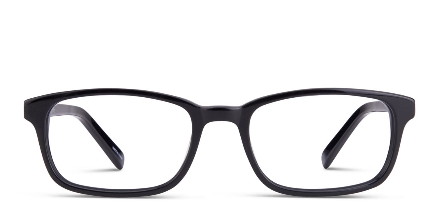 Des Moines Black glasses - Black - Frontal View