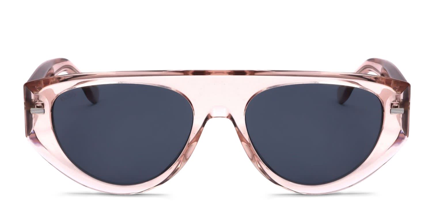 Hugo Boss x Boss 1443/S Pink, Clear glasses - Pink / Clear - Frontal View