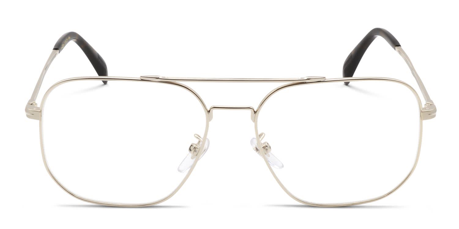 David Beckham DB1096 Gold glasses - Gold - Frontal View