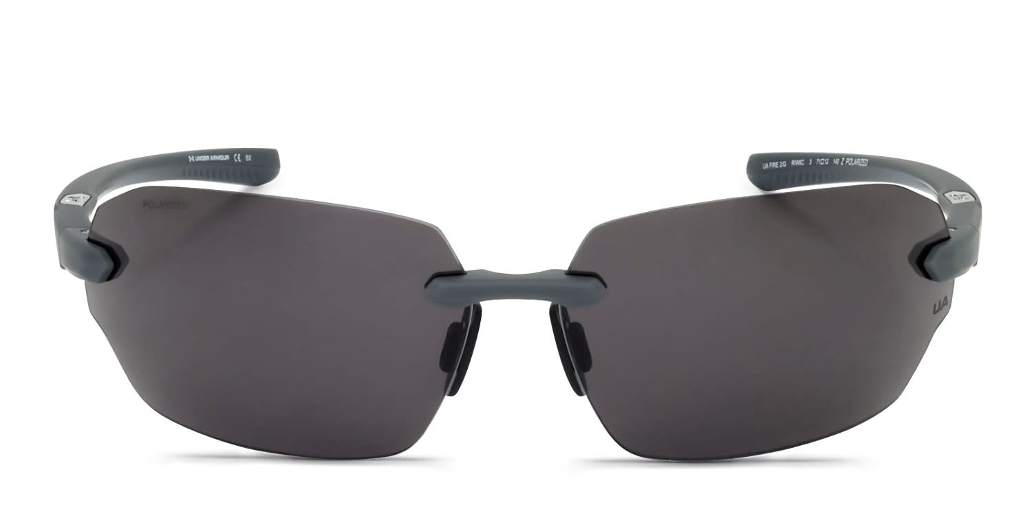 Under Armour FIRE2/G Gray glasses - Gray - Frontal View