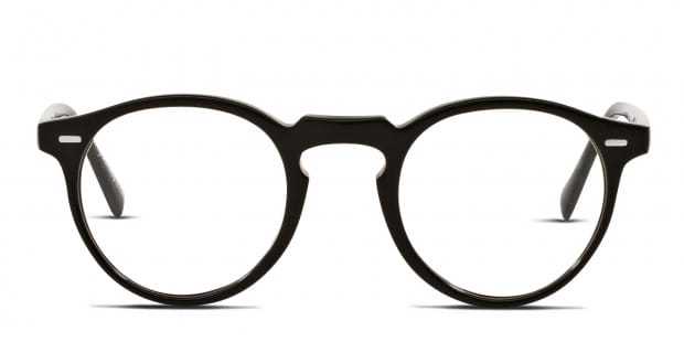 Oliver Peoples OV5186 Gregory Peck Shiny Black Eyeglasses Includes FREE Rx Lenses