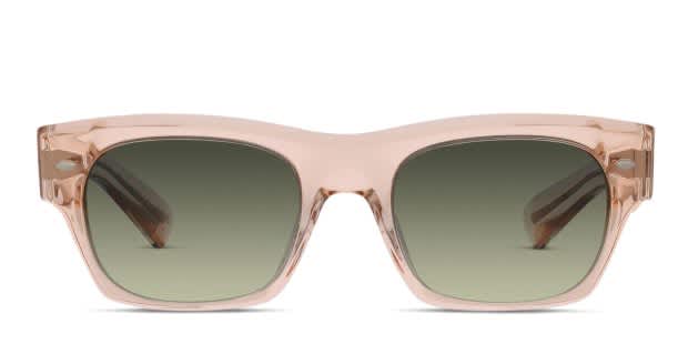 Oliver Peoples Translucent Pink Cat-Eye Sunglasses with Blue-Tinted Lenses Oliver Peoples Leyla-P TUL - Light Translucent Pink Frame  main image 2