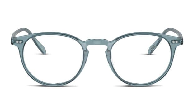 Oliver Peoples OV5004 Riley-R Blue, Clear Prescription Eyeglasses