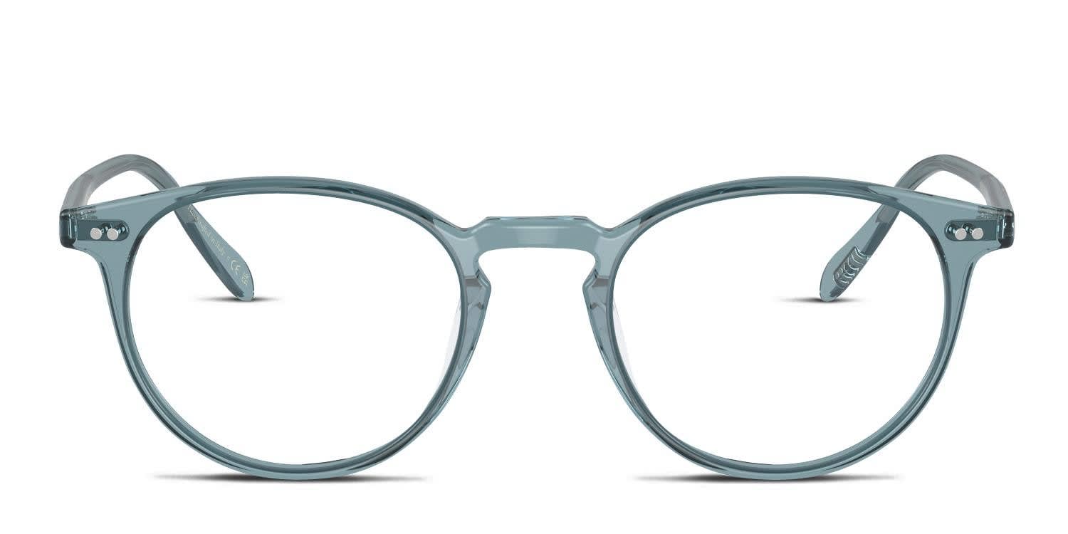 Oliver Peoples OV5004 Riley-R Blue, Clear glasses - Blue / Clear - Frontal View