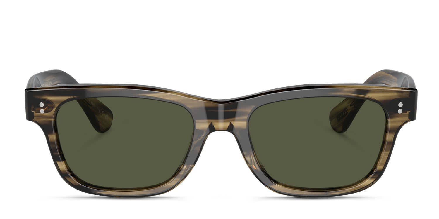 Oliver Peoples OV5540SU Rosson Sun Green, Gray glasses - Green / Gray - Frontal View