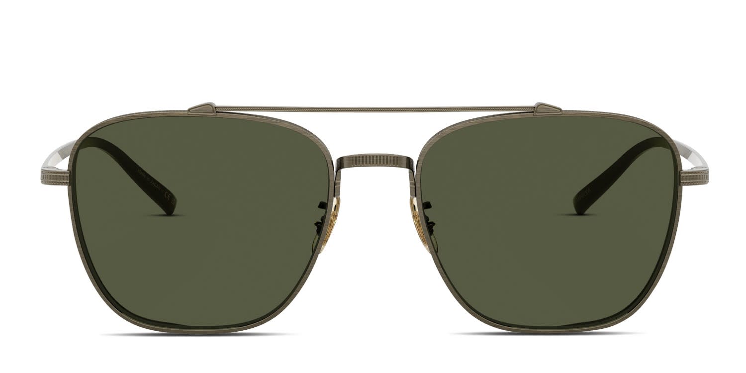 Oliver Peoples OV1349ST Avison Gold glasses - Gold / Green - Frontal View