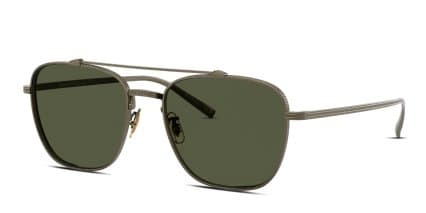 Oliver Peoples OV1349ST Avison Gold glasses - Gold / Green - Angle View