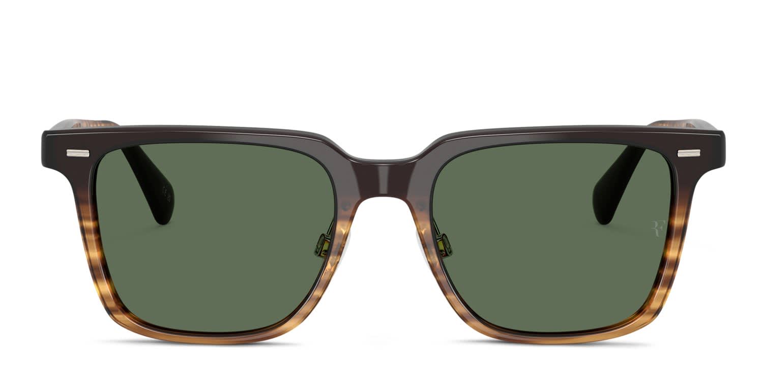 Oliver Peoples OV5592S Mr. Federer II Tortoise, Green glasses - Tortoise / Green - Frontal View