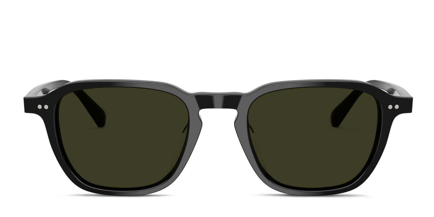 Oliver Peoples OV5598SU Emryn Black, Green glasses - Black / Green - Frontal View