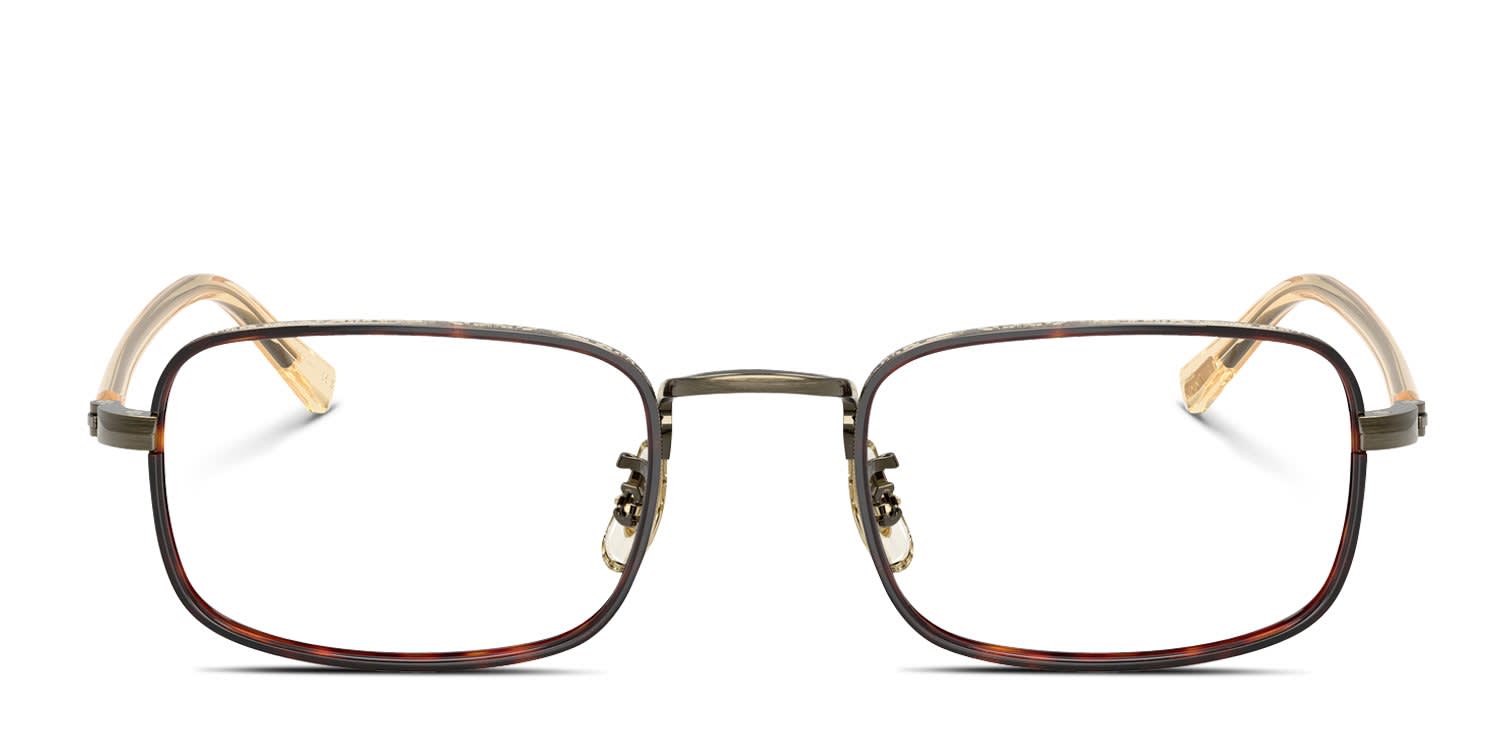 Oliver Peoples OV1366T Brymer Gold, Brown glasses - Gold / Brown - Frontal View
