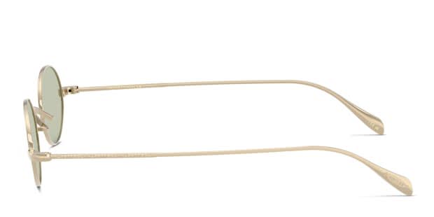 Oliver Peoples OV1185 Calidor gold frame with demo lens green wash 