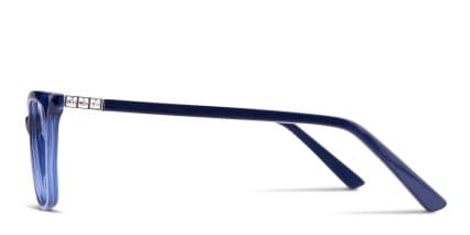 Manhattan Blue glasses - Blue - Side View