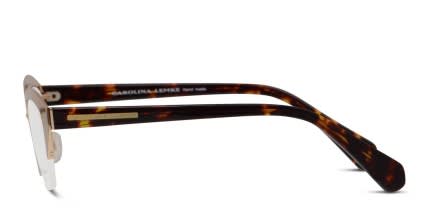 Carolina Lemke CL5202 Tortoise w/Gold glasses - Tortoise / Gold - Side View