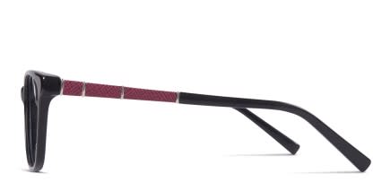 Maeva Black glasses - Shiny Black - Side View