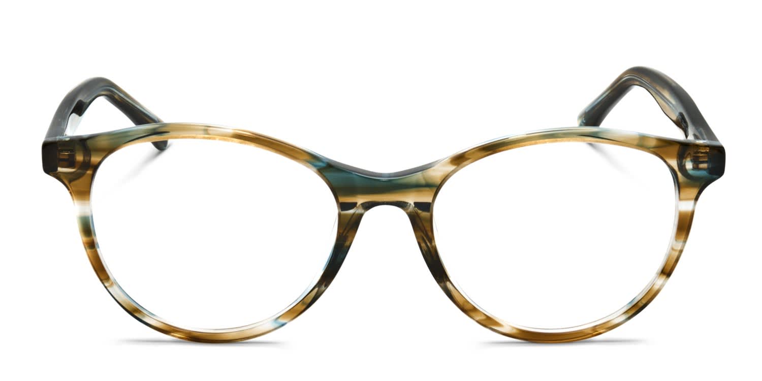 Roxy RX4002 Brown, Blue, Multicolor glasses - Brown / Blue / Multicolor - Frontal View