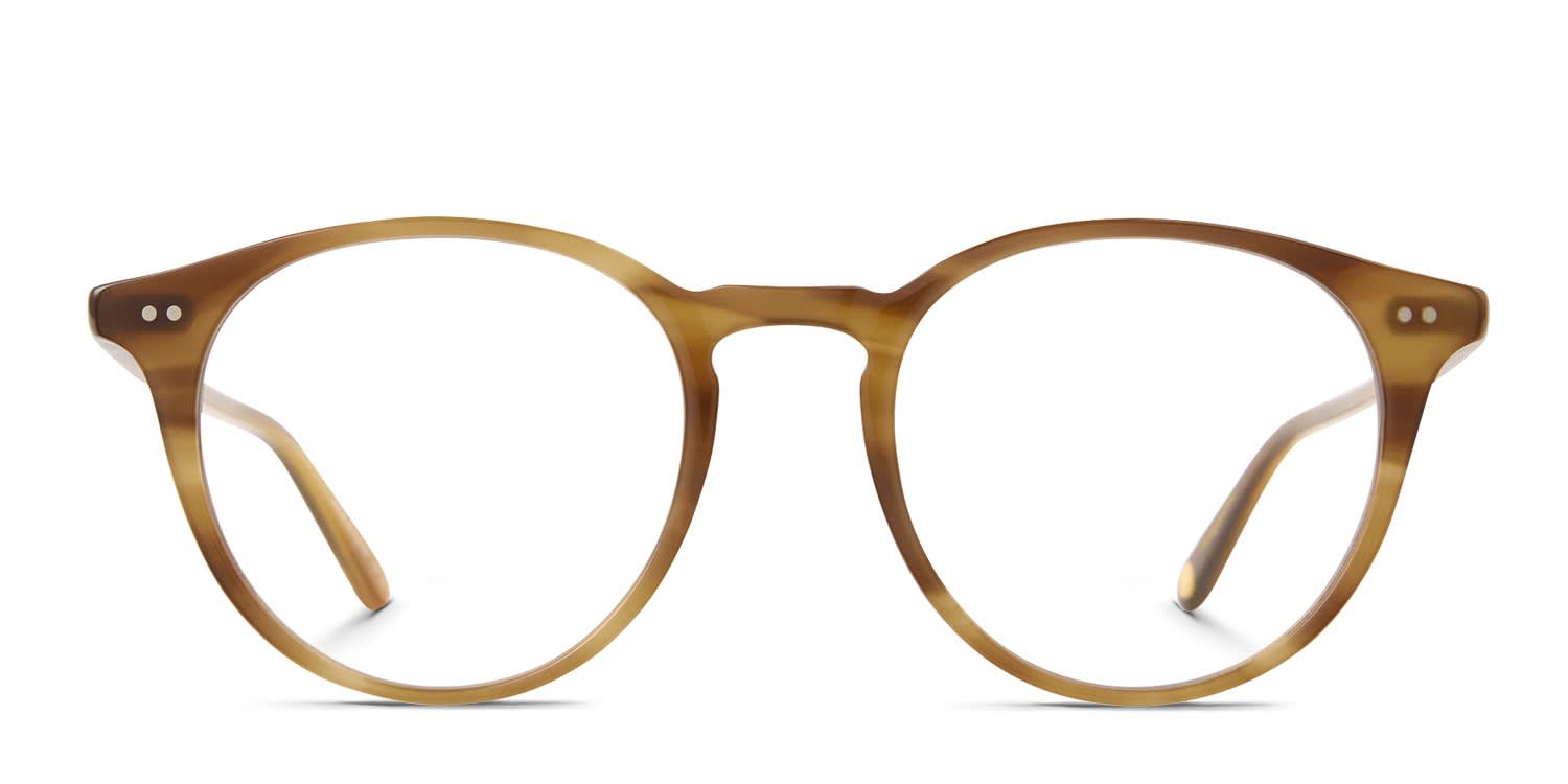 Garrett Leight Clune X Brown, Beige glasses - Brown / Beige - Frontal View