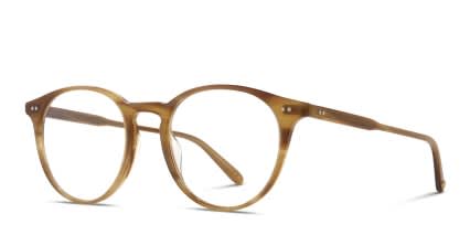 Garrett Leight Clune X Brown, Beige glasses - Brown / Beige - Angle View