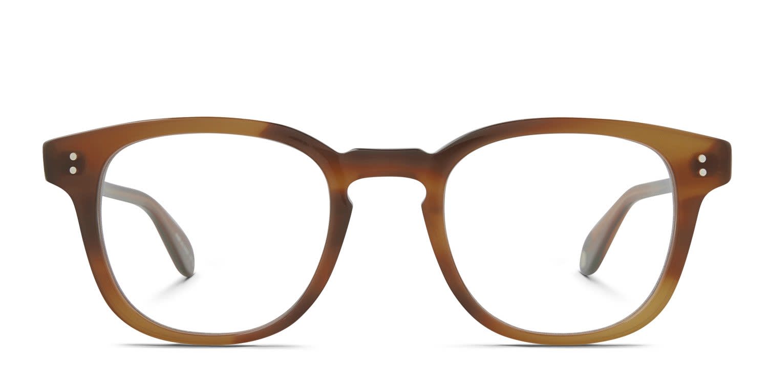 Garrett Leight Langley Brown, Tortoise glasses - Brown / Tortoise - Frontal View