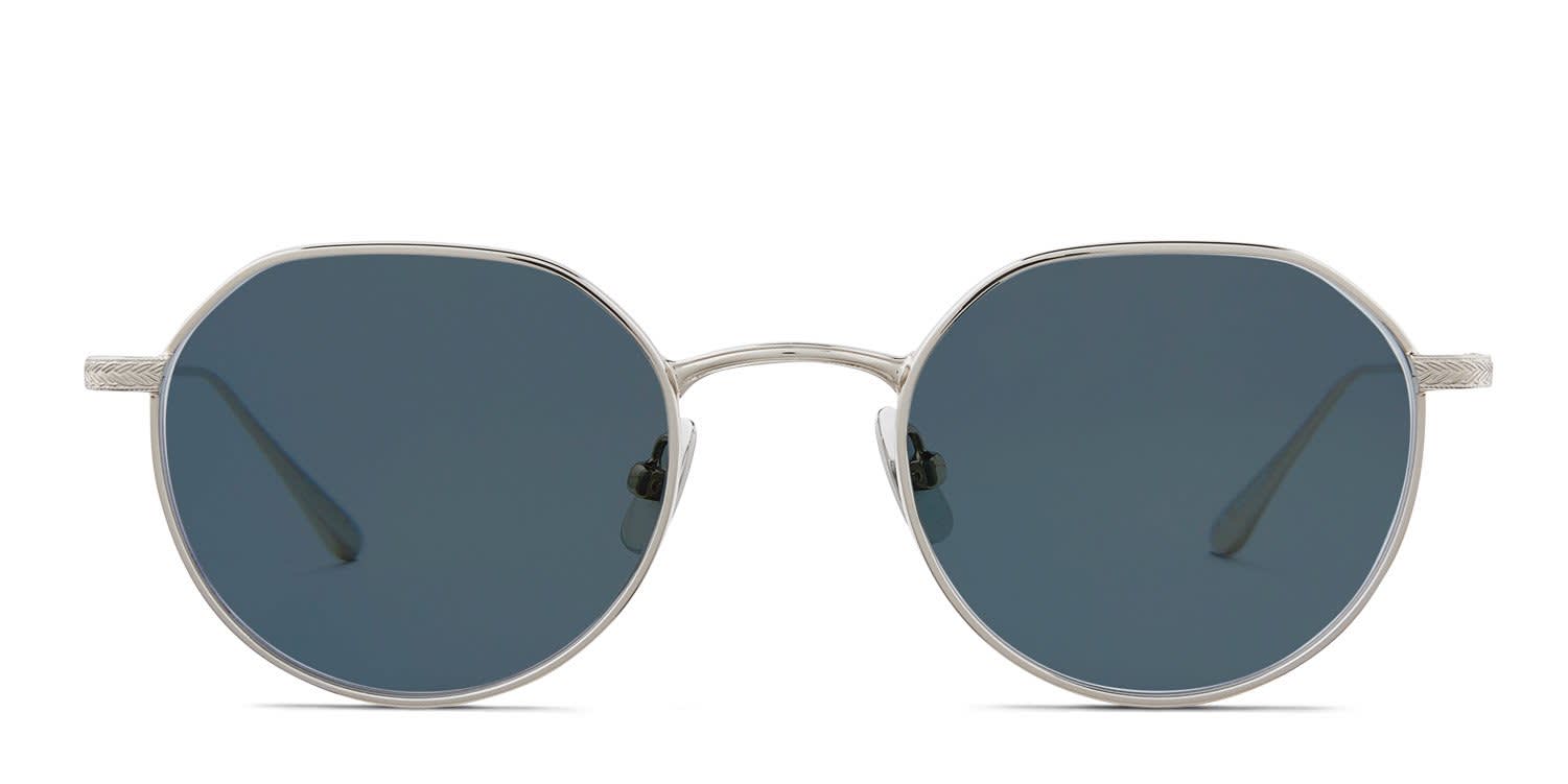 Garrett Leight Eureka M Sun Silver glasses - Silver - Frontal View