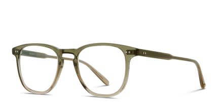 Garrett Leight Brooks Green, Clear glasses - Green / Clear - Angle View
