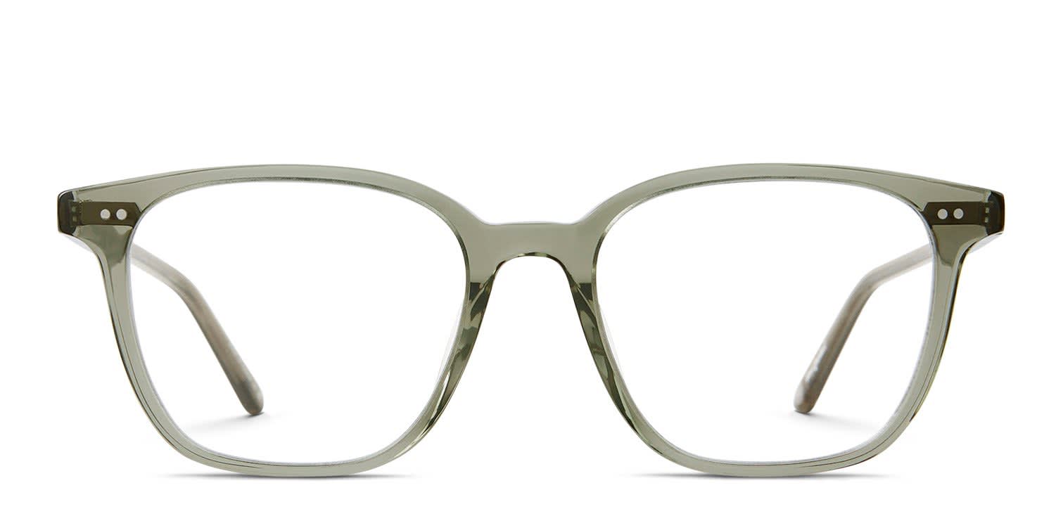 Garrett Leight Carina Green glasses - Green - Frontal View
