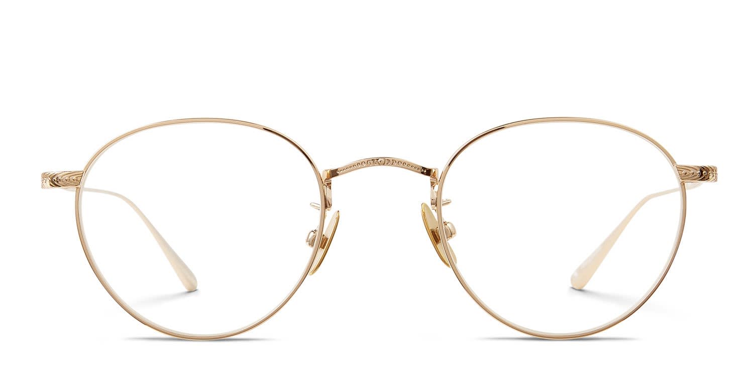 Garrett Leight William Gold glasses - Gold - Frontal View