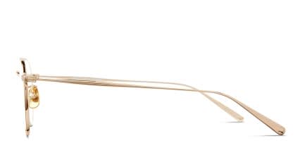 Garrett Leight William Gold glasses - Gold - Side View
