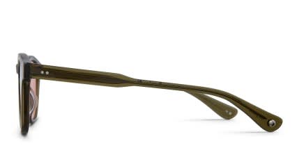 Garrett Leight Evan Sun Green glasses - Green - Side View